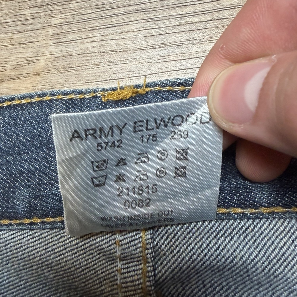 G-Star RAW Jeans Men 38x34 Blue Army Elwood Embroidered Medium Wash Denim Y2K - Picture 8 of 13